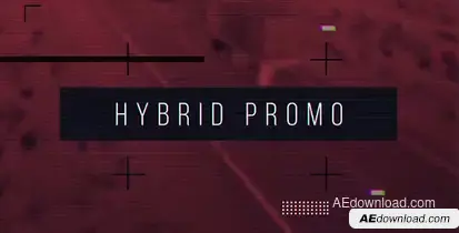 Hybrid Promo Video Displays template preview
