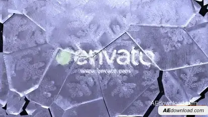 Ice Break logo reveal Logo Stings template preview