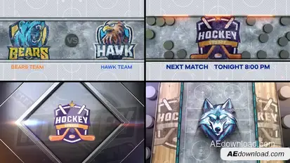 Ice Hockey Bumper 2 (4-Bumpers) Logo Stings template preview