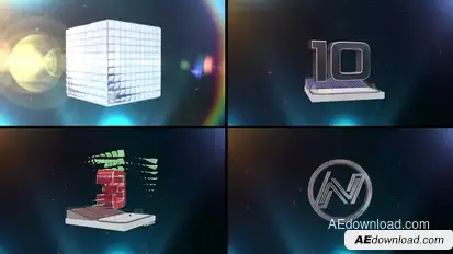 Ice Hockey Countdown 3 Elements template preview