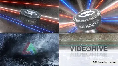 Ice Hockey Logo Reveal Logo Stings template preview