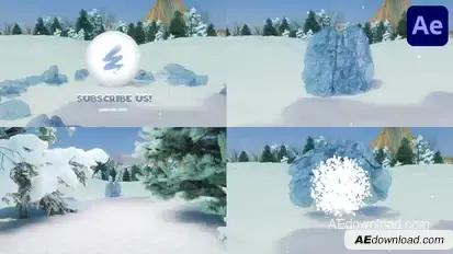 Ice Stone Logo Reveal for After Effects Logo Stings template preview