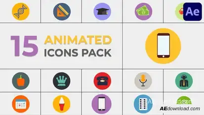 Icons Pack for After Effects Elements template preview