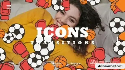 Icons Transitions Elements template preview