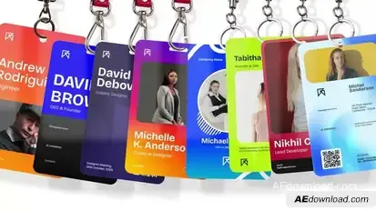 Identity Card Mockup Openers template preview