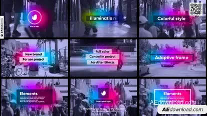 illumination Animated Text (AE) Titles template preview