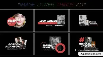 Image Lower Thirds | AE Elements template preview