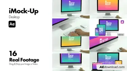 iMock-Up Desktop for After Effects Product Promo template preview