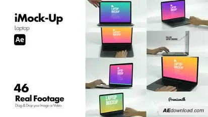 iMock-Up Laptop for After Effects Product Promo template preview