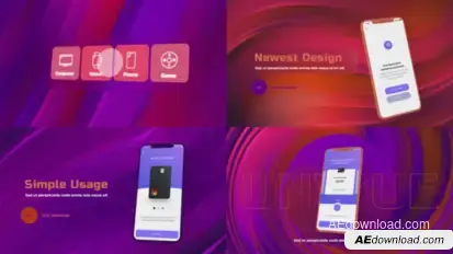 3D Mobile App Promo – Animated Smartphone Scenes with Logo Reveal & UI Showcase Product Promo template preview