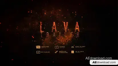 Impact Lava | Fire Trailer Titles template preview
