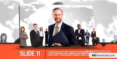 In Business Slideshow Video Displays template preview