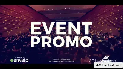 In the Event Promo Product Promo template preview