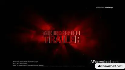 Incredible 3D Title Titles template preview