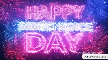 4th of July Titles template preview