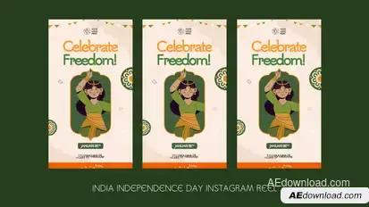 India Independence Day Instagram Reel Openers template preview