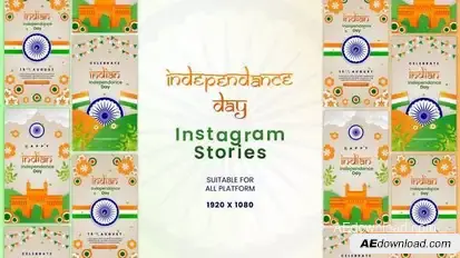 Videohive Indian Independence Day Celebration Vertical Story Template Openers template preview