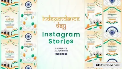 Videohive Indian Independence Day Creative Instagram Story Template Openers template preview