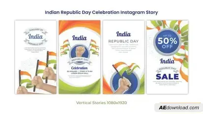 Videohive Indian Republic Day Celebration Instagram Story 55830845 Openers template preview