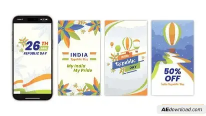 Videohive Indian Republic Day Instagram Story Openers template preview