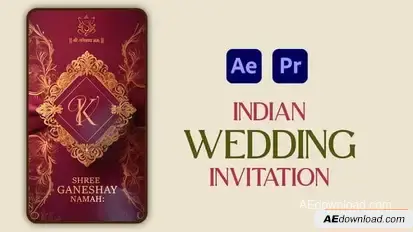 Videohive Indian Wedding Invitation 57299402 Openers template preview