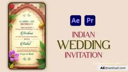 Videohive Indian Wedding Invitation After Effects 57172514 Openers template preview
