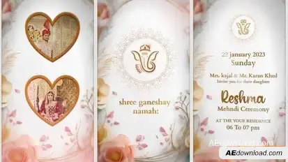 Videohive Indian Wedding Invitation After Effects Video Displays template preview