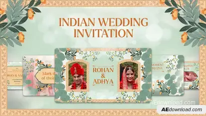 Indian Wedding Video Template Video Displays template preview