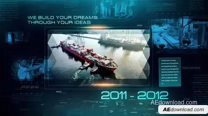 Industrial Factory Slideshow Video Displays template preview