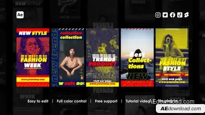 Influencer Instagram Stories Product Promo template preview