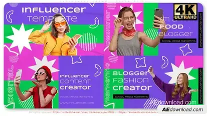 Influencer Promo - Paper Style Openers template preview