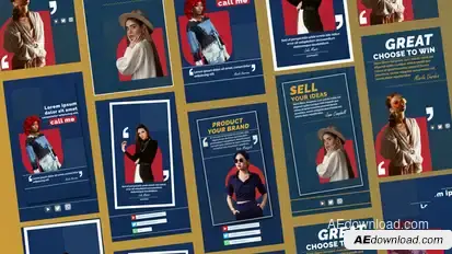 Influencer Quotes Stories Product Promo template preview
