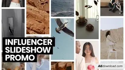 Influencer Slideshow Promo Openers template preview
