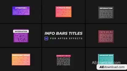 Info Bars Titles Titles template preview