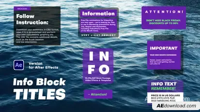 Info Block Titles Titles template preview