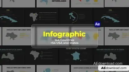 Infographic - Countries / AE Infographics template preview