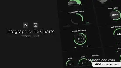 Infographic - Pie Charts / AE Infographics template preview
