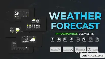 Infographic - Weather Forecast Infographics template preview