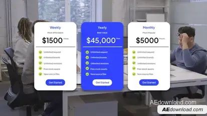 Infographic Pricing Plan widget Infographics template preview