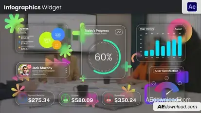 Infographic Widgets Infographics template preview