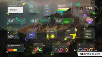Infographic Widgets Infographics template preview