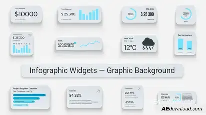 Infographic Widgets — Graphic Background Logo Stings template preview