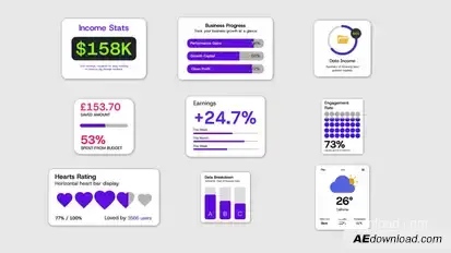 Infographic Widgets Template Infographics template preview