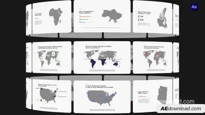 Infographics - World Map Infographics template preview