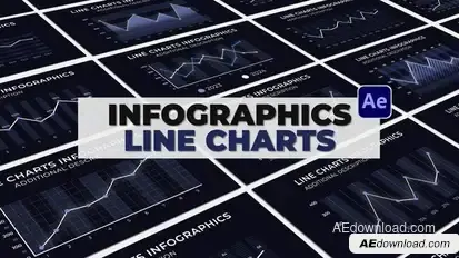 Infographics Line Charts Infographics template preview