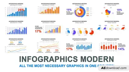 Infographics modern Infographics template preview