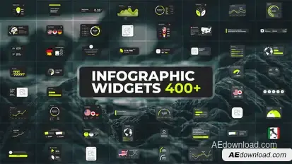 Infographics Pack - Glass Widgets Infographics template preview