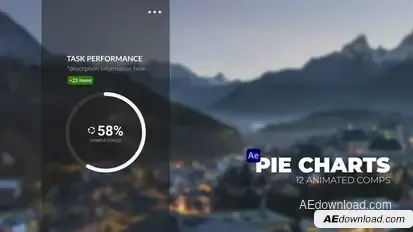 Infographics Pie Charts Infographics template preview
