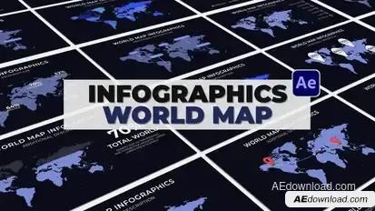 Infographics World Map Infographics template preview