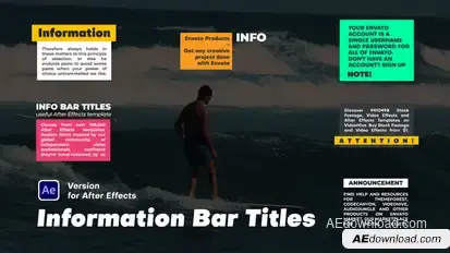 Information Bar Titles Titles template preview